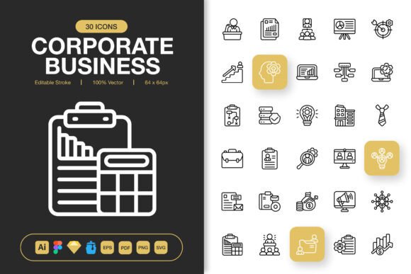 A Designer's Review of Corporate Business Icons for Client Projects