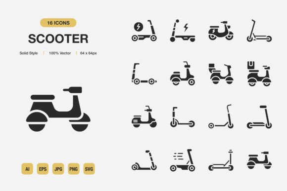 A Designer's Review of the Scooter Solid Icons Graphics