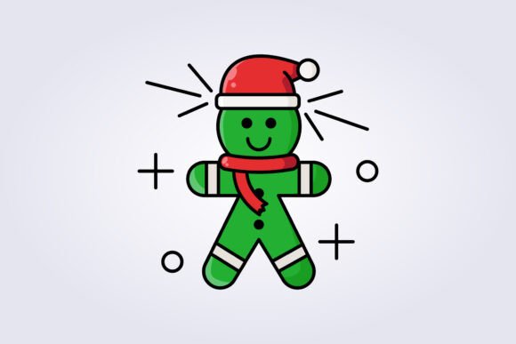 A Gingerbread Santa Vector for Branding & Packaging