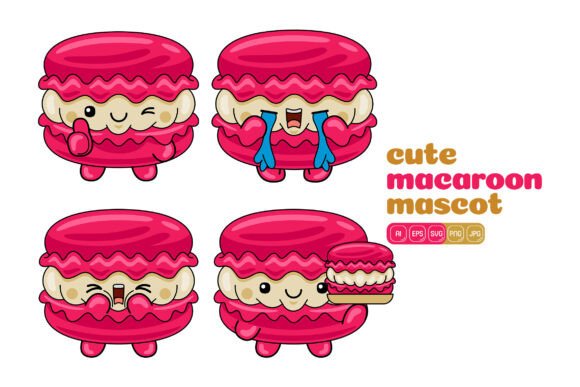 A Mascot Illustrator's Take on the Macaroon Graphics
