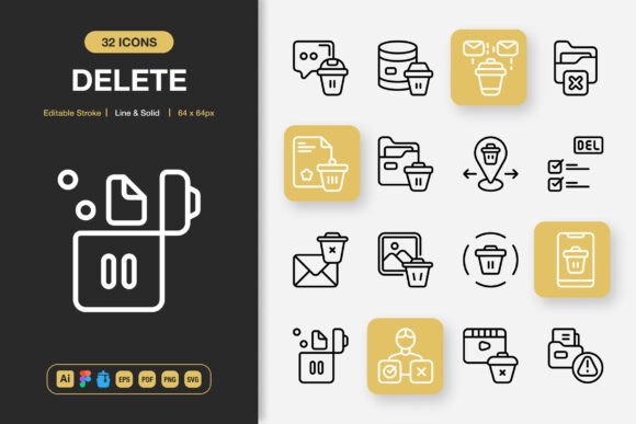 A Review of Delete Icons for Modern Editorial Graphics