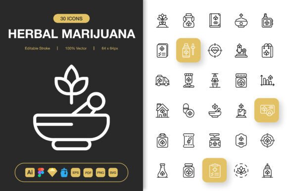 A Review of Herbal Marijuana Icons for Modern Branding