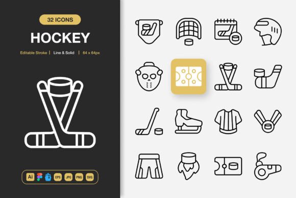 A Review of Hockey Icons for Professional Client Projects