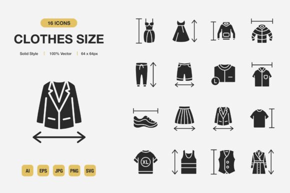 Clothes Size Solid Icons: A Designer's Practical Review of Essential Graphics