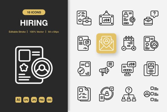 Modern Outline Icons for Authentic Brand Graphics
