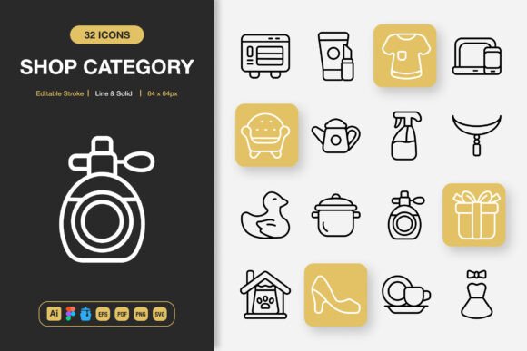 Shop Category Icons: A Brand Designer's Review
