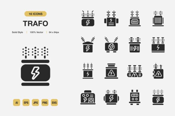 Trafo Solid Icons: A Graphic Designer's Review for Local Branding